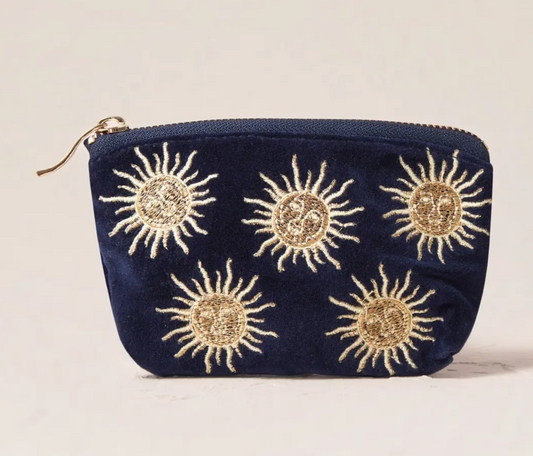 Elizabeth Scarlett Navy Sun Goddess Coin Purse