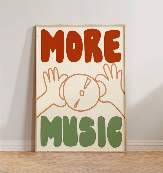 More Music A3 Print