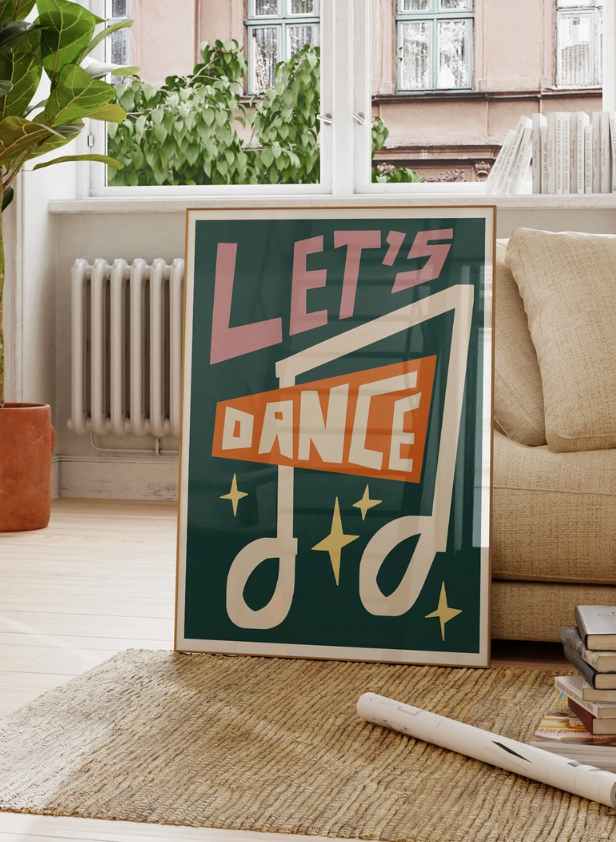 Let's Dance A3 Print