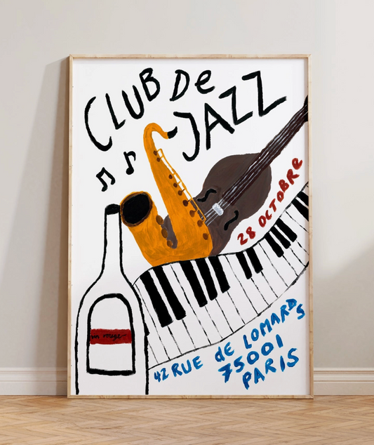 Club De Jazz A3 Print