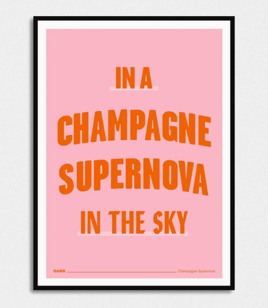 Champagne Supernova A4 Print