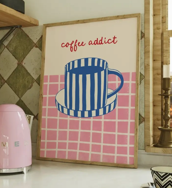 Coffee Addict A4 Print