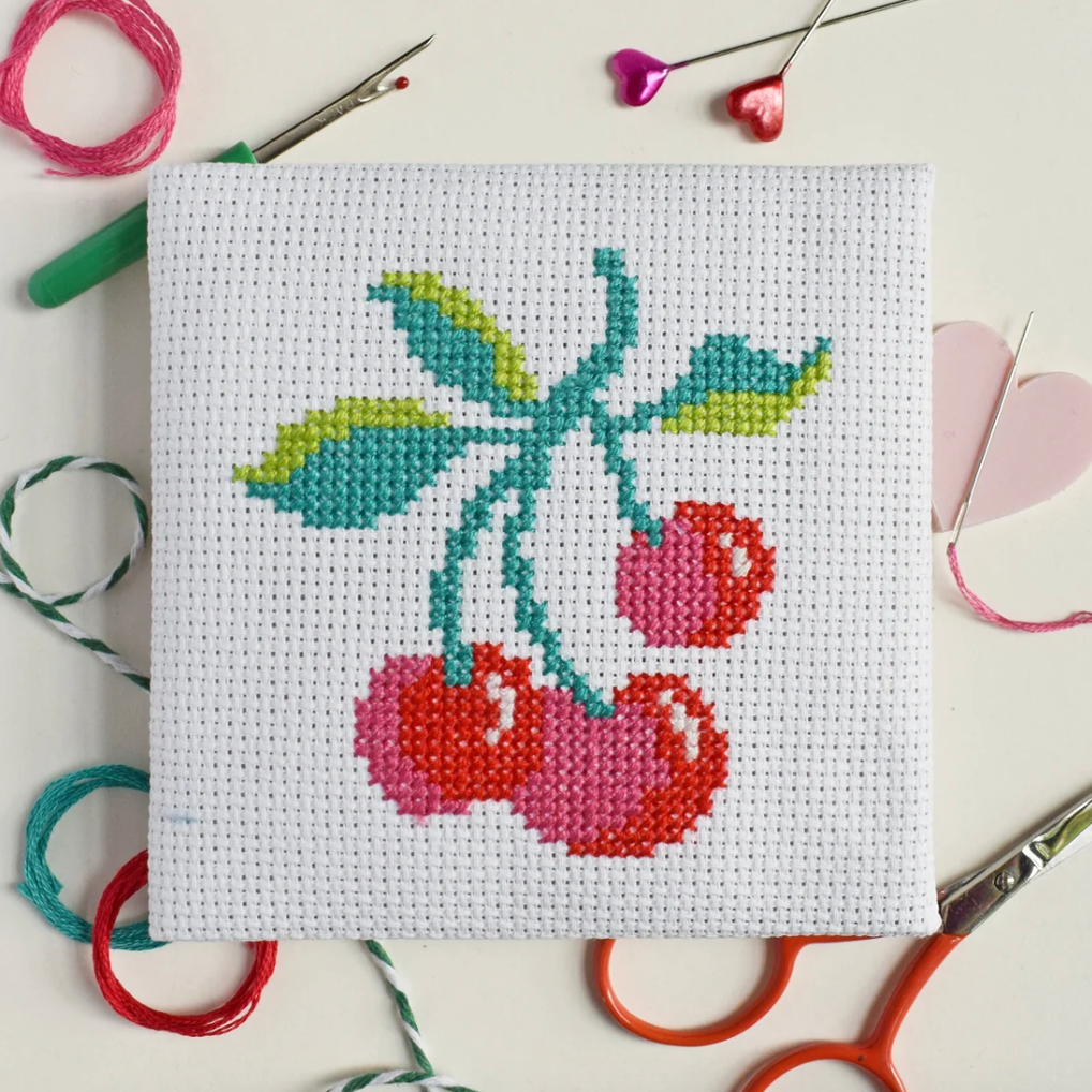 Cherries Mini Cross Stitch Kit