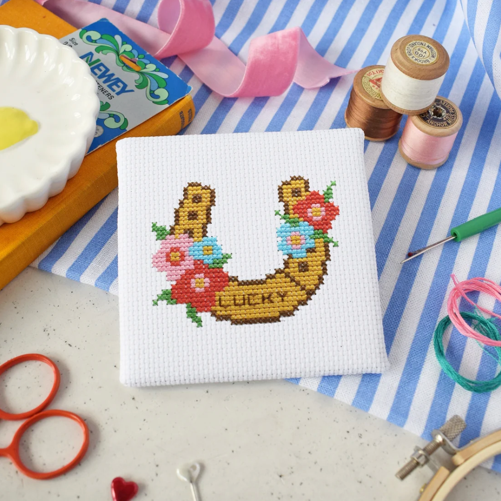 Lucky Horseshoe Mini Cross Stitch Kit