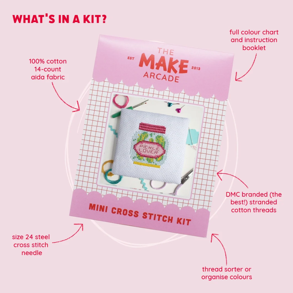 Pickles Mini Cross Stitch Kit