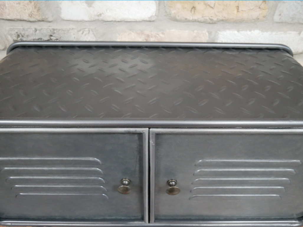 Silver Metal Industrial Cabinet