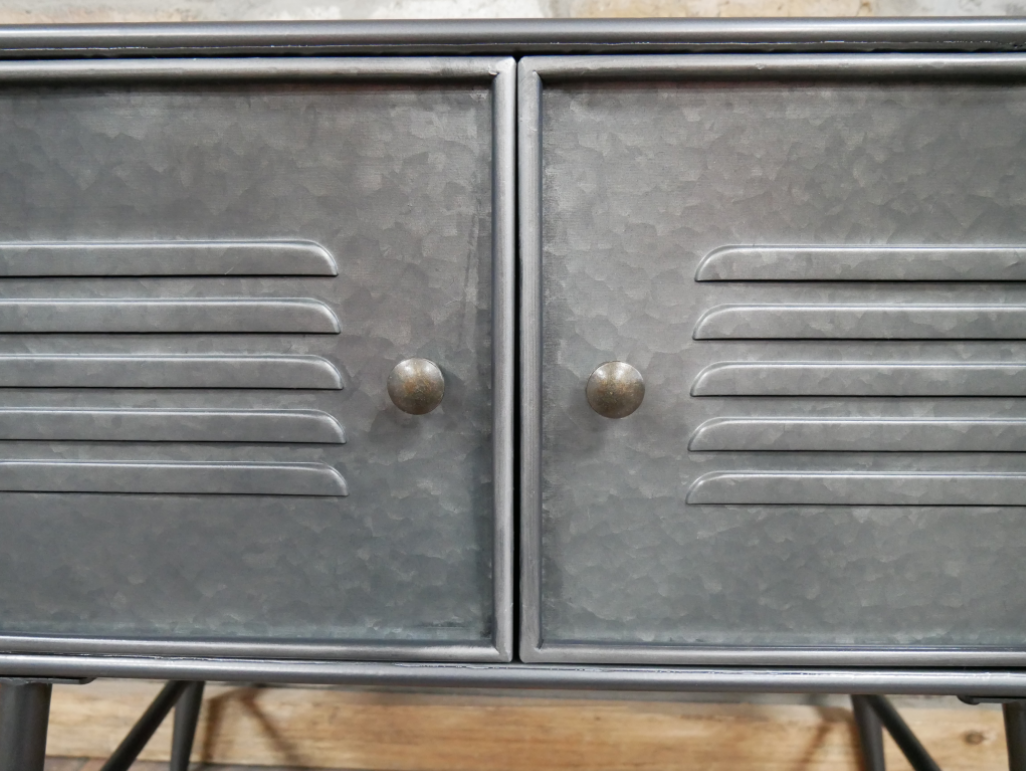 Silver Metal Industrial Cabinet
