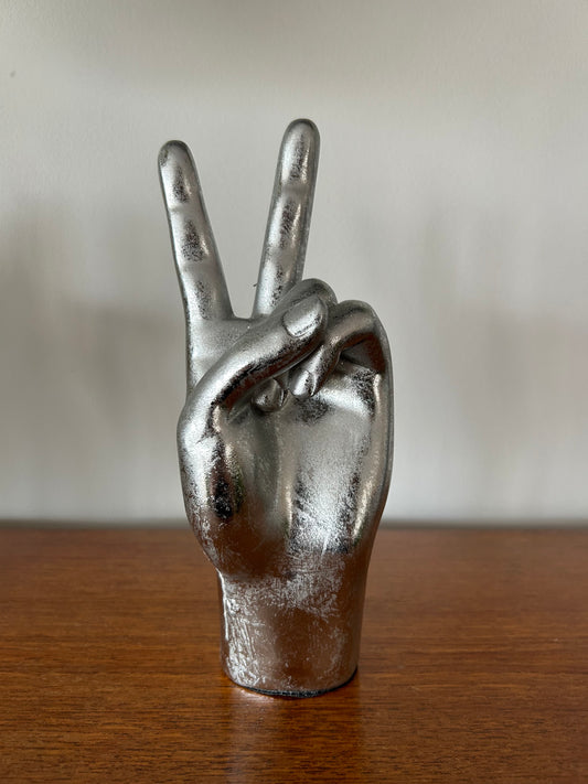Silver Peace Hand