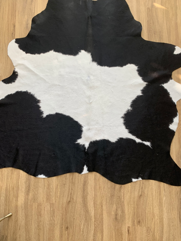 Small Cow Hide Rug Black And White