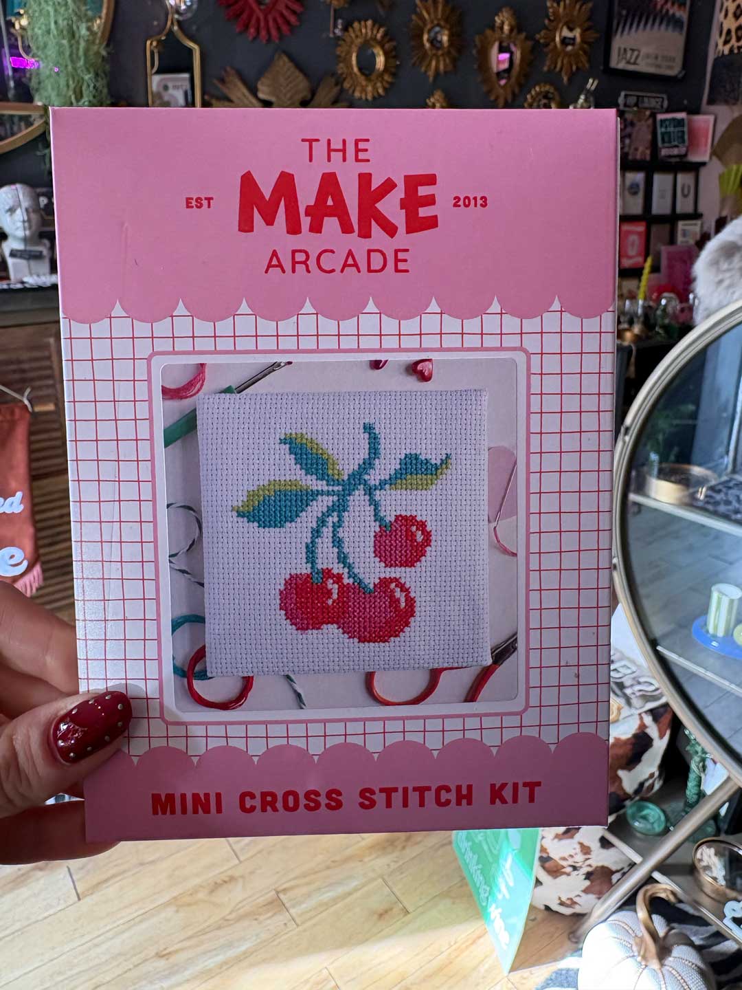 Cherries Mini Cross Stitch Kit