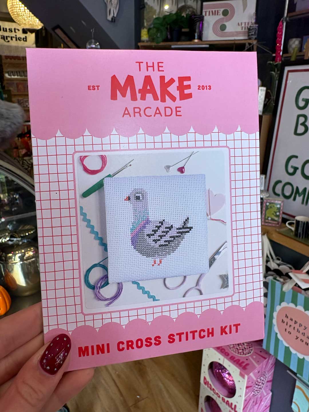 Pigeon Mini Cross Stitch Kit