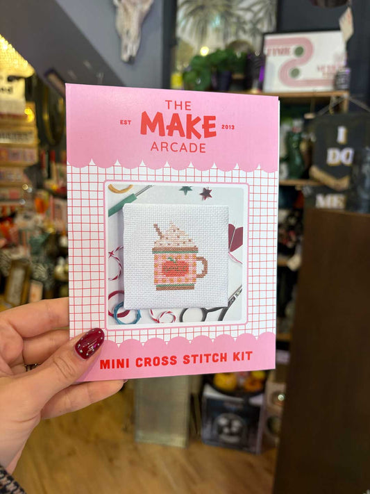 Pumpkin Spice Latte Mini Cross Stitch Kit