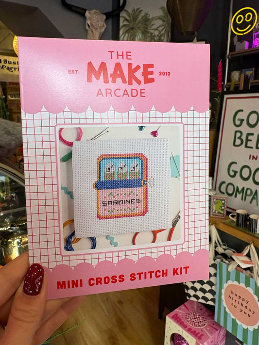 Sardines Mini Cross Stitch Kit