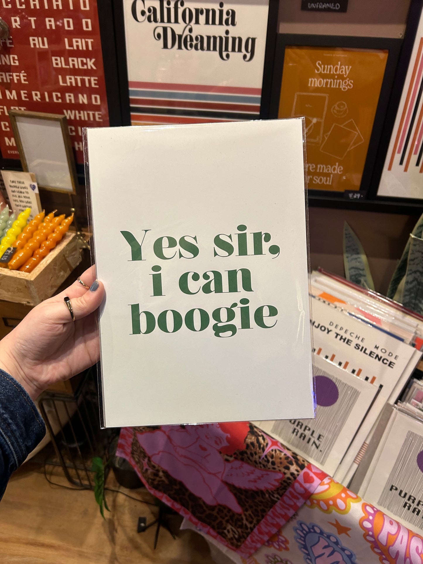 Yes Sir, I can Boogie A4 Print
