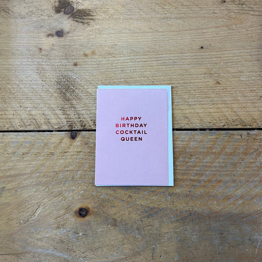 'Cocktail Queen' card