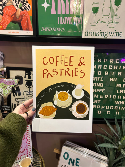 Coffee & Pastries A4 Print