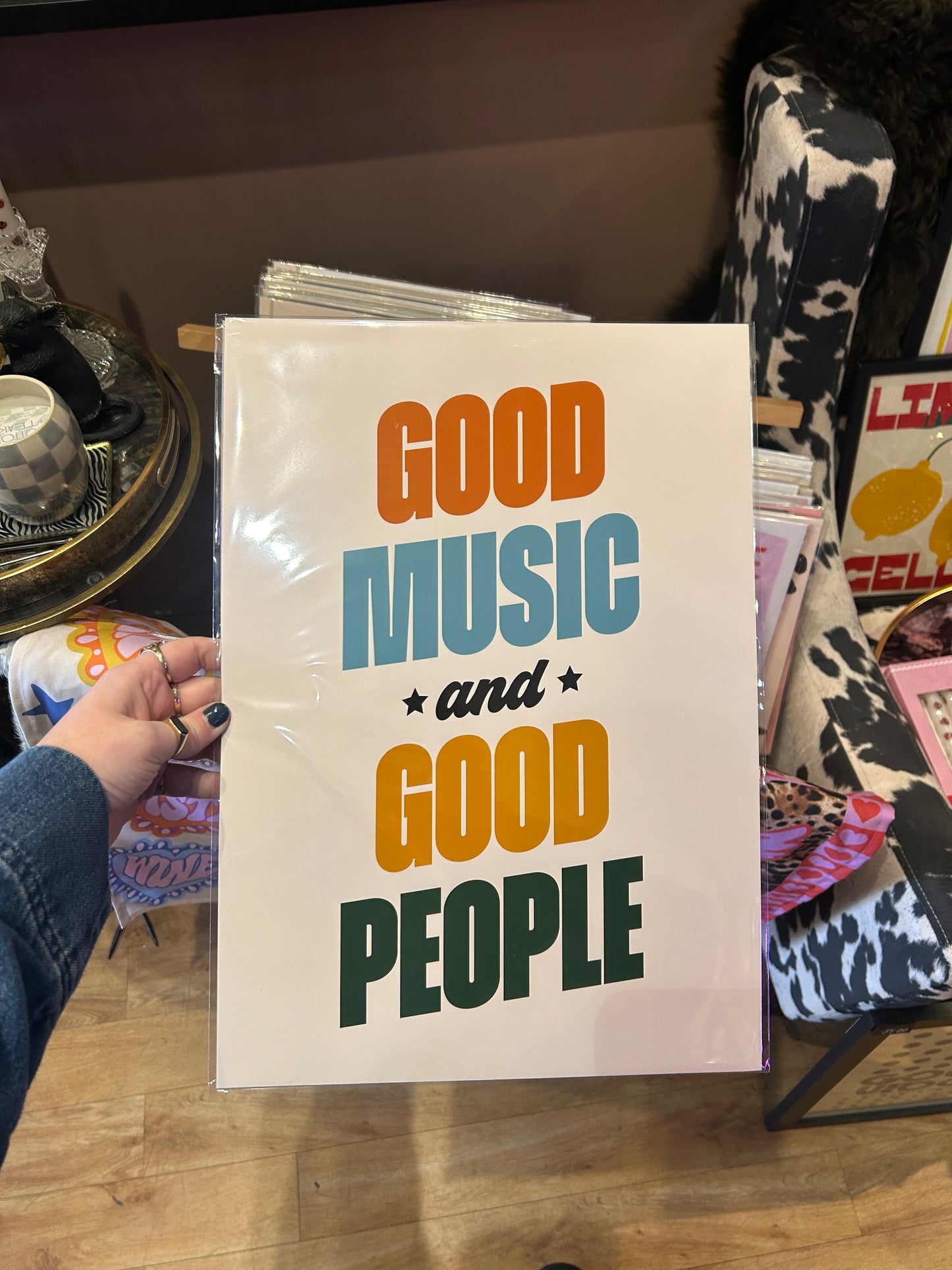 Good Music and Good People A3 Print