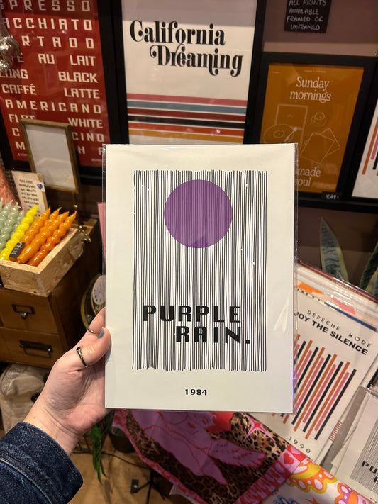 Purple Rain A4 Print