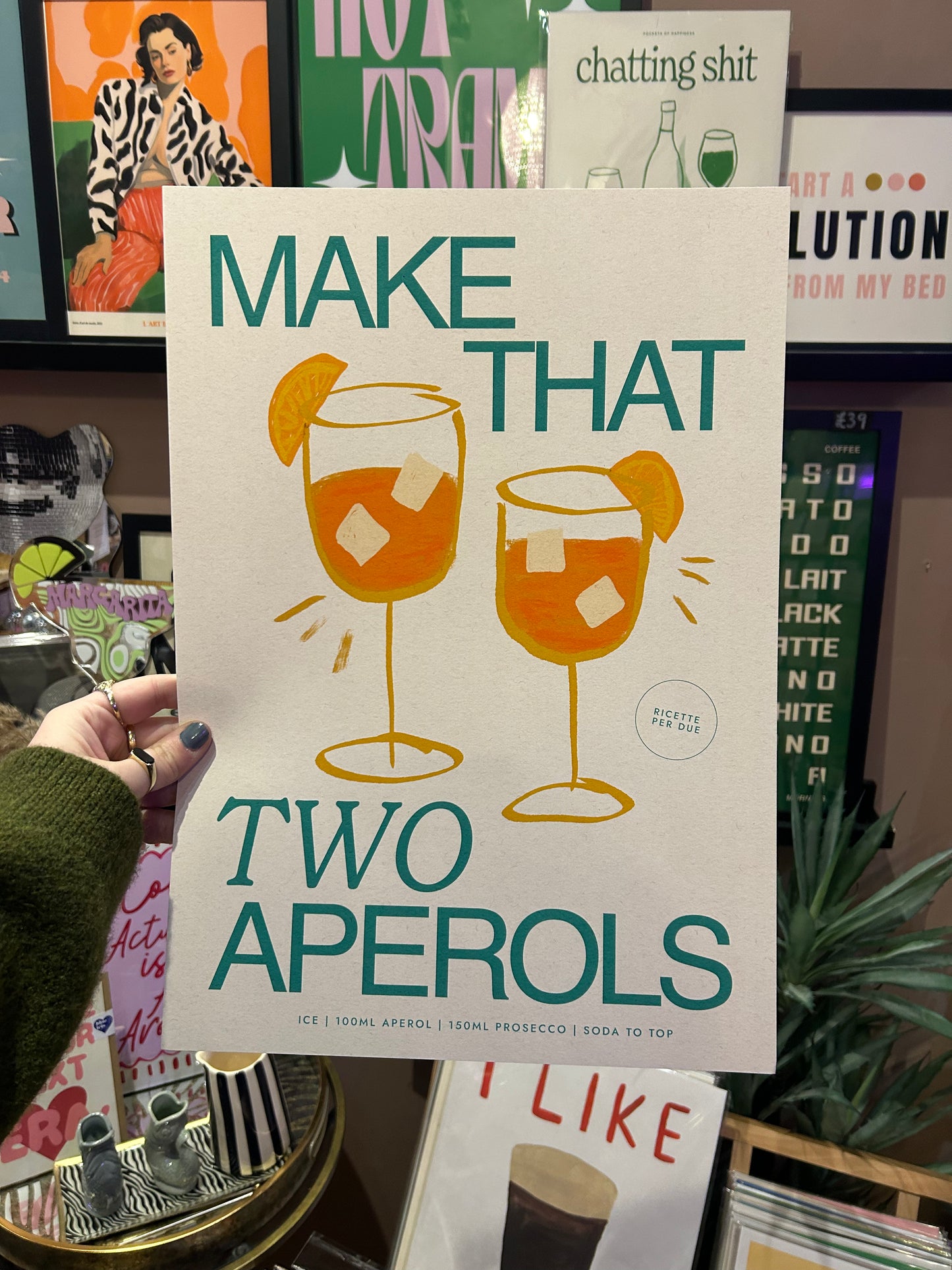 Make That Two Aperols A3 Print