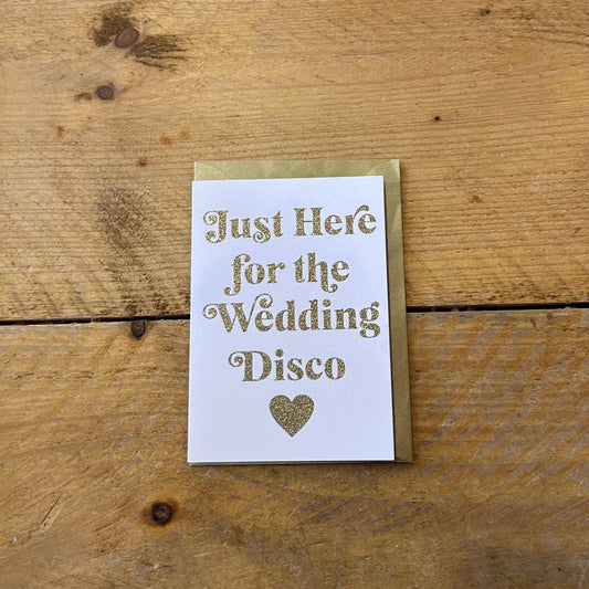 Wedding Disco Card